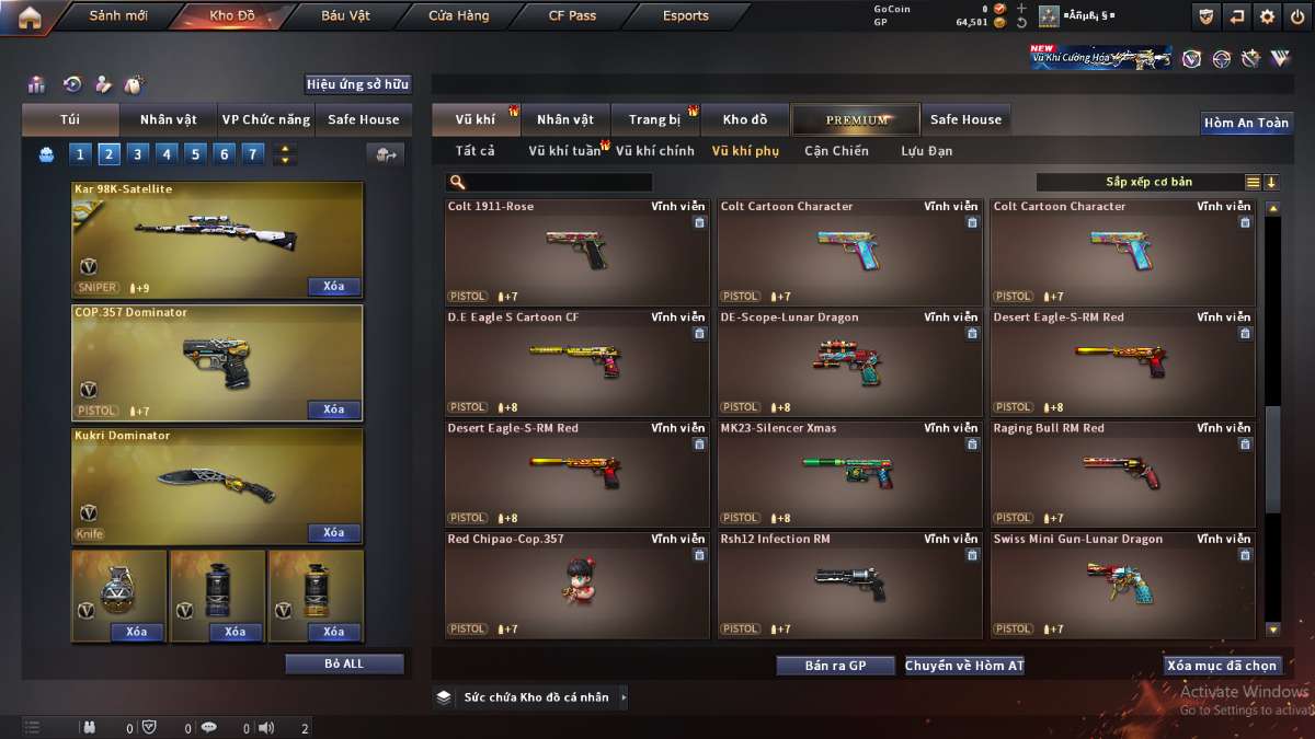 shop acc cf uy tin gia re